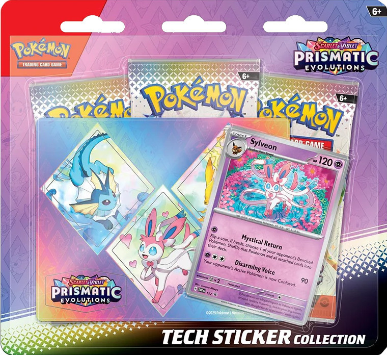 Pokemon TCG Prismatic Evolution Tech Sticker Collection - Sylveon