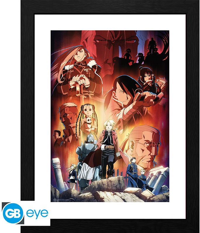 Fullmetal Alchemist Framed Print - Allies and Enemies