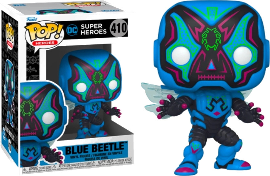 DC Super Heroes Dia de los Muertos Funko Pop Vinyl: Blue Beetle
