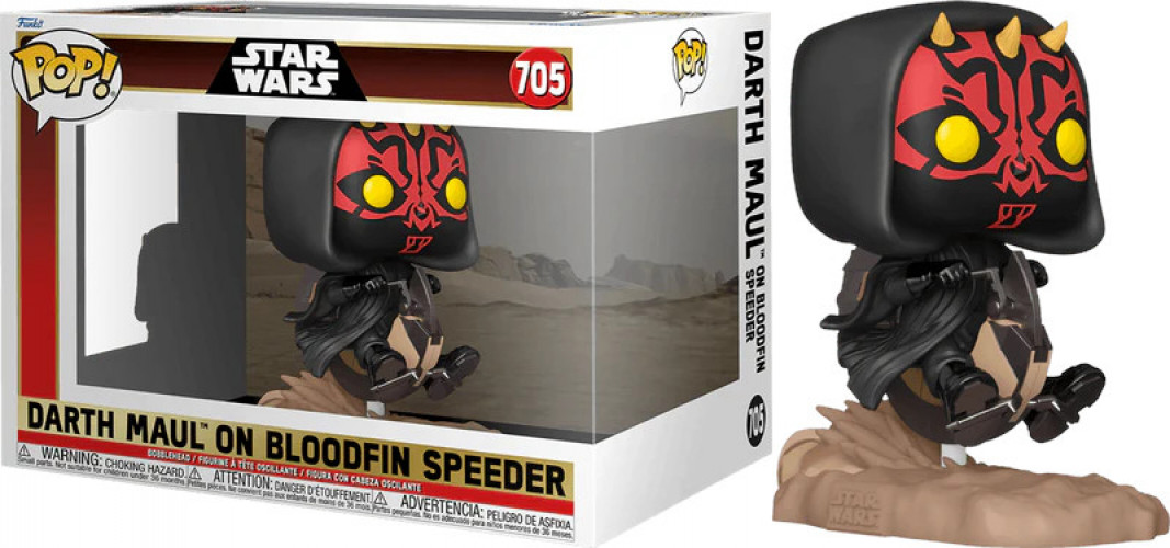Star Wars The Phantom Menace 25th Anniversary Funko Pop Vinyl: Darth Maul on Bloodfin