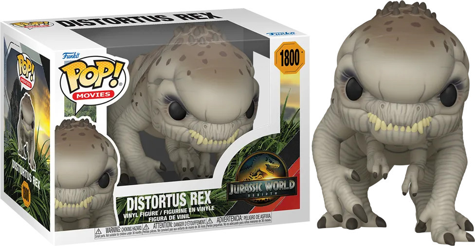 Jurassic World Rebirth Funko Pop Vinyl: Distortus Rex