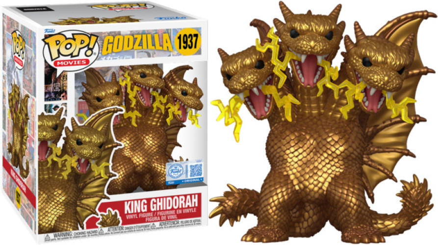 Godzilla Super Sized Funko Pop Vinyl: King Ghidorah