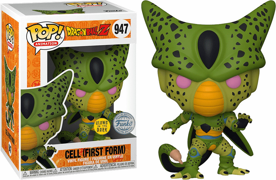 Dragon Ball Z Funko Pop Vinyl: Cell (First Form) (Glow in the Dark)