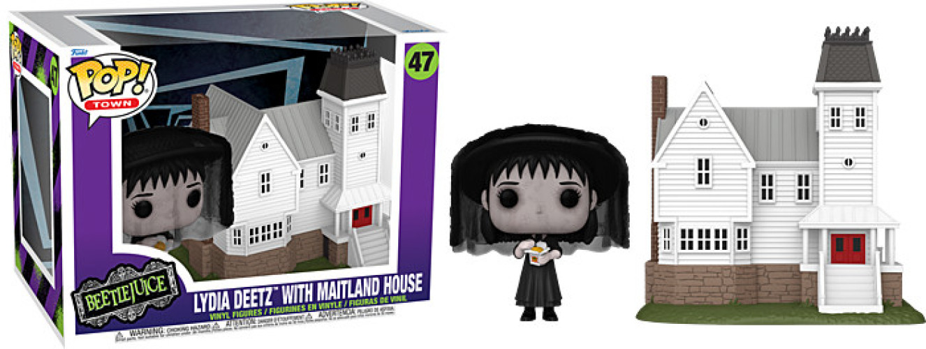 Beetlejuice Funko Pop Town Vinyl: Lydia Deetz with Maitland House