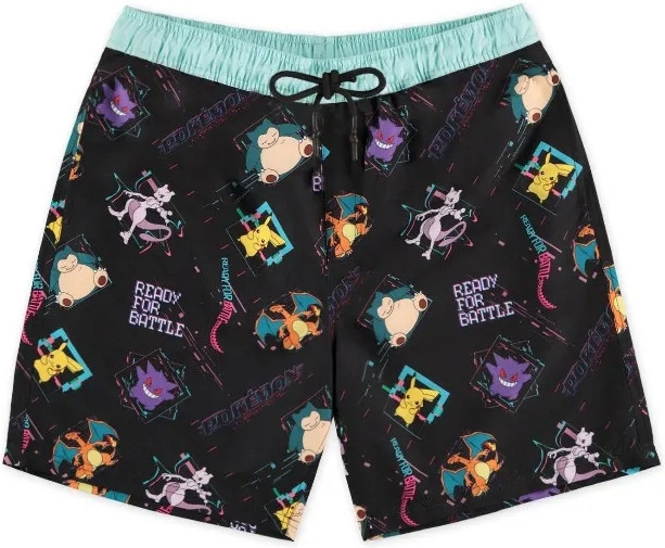 Pokemon - Men's Black Swimshort