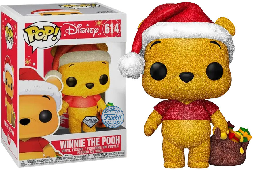 Disney Funko Pop Vinyl: Winnie the Pooh (Holiday) (Diamond Collection)