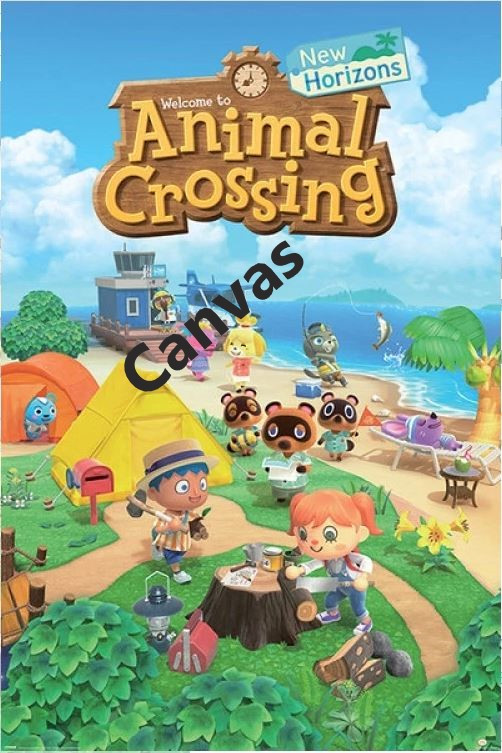 Canvas - Animal Crossing Island Life (60cm x 80cm)