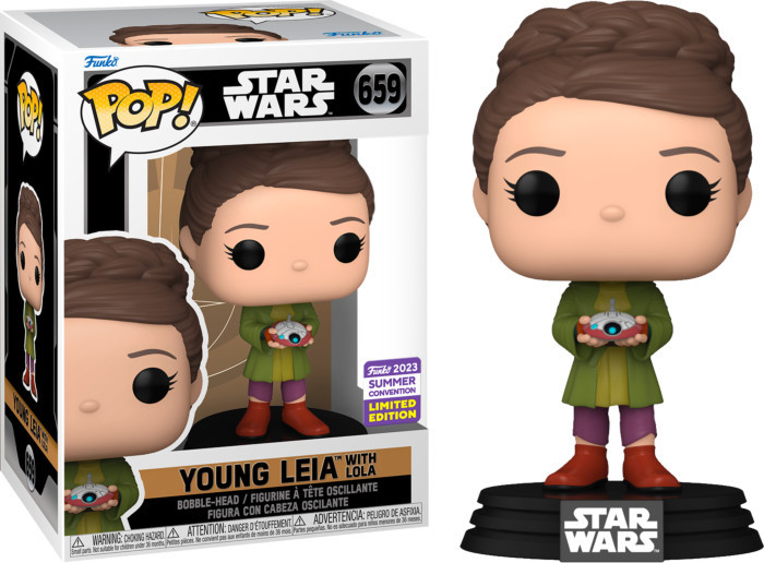 Star Wars Obi-Wan Kenobi Funko Pop Vinyl: Young Leia with Lola (Convention Limited Edition)