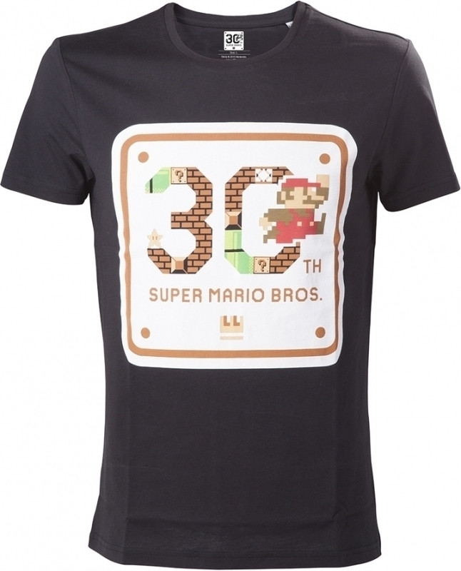 Super Mario Bros 30th Anniversary T-Shirt Black