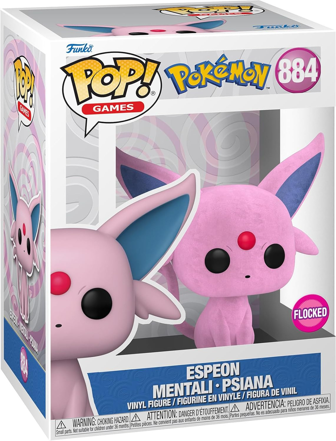 Pokemon Funko Pop Vinyl: Espeon (Flocked)