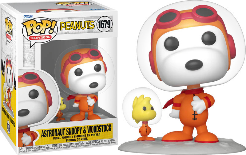 Peanuts Funko Pop Vinyl: Astronaut Snoopy & Woodstock