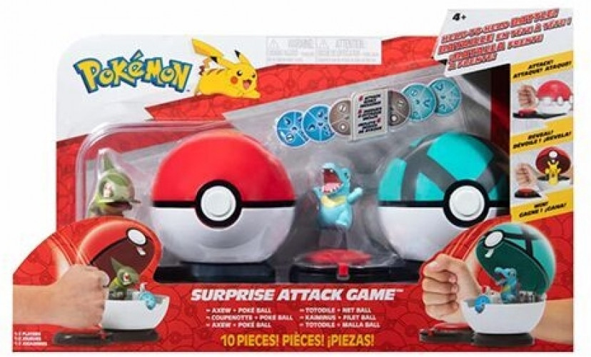 Pokemon Surprise Attack Game - Axew & Totodile