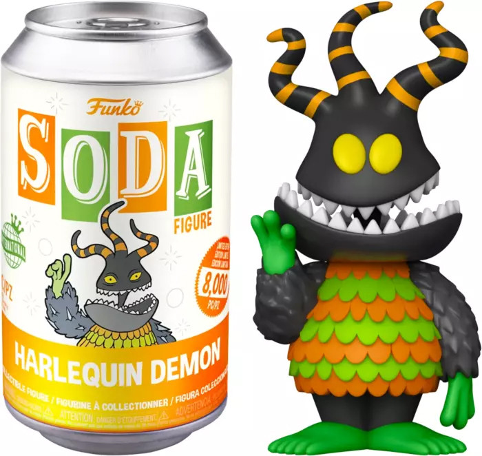 Disney The Nightmare Before Christmas Funko Vinyl Soda: Harlequin Demon (unsealed)