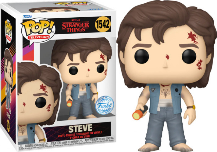 Stranger Things Funko Pop Vinyl: Steve (Battle Damage)
