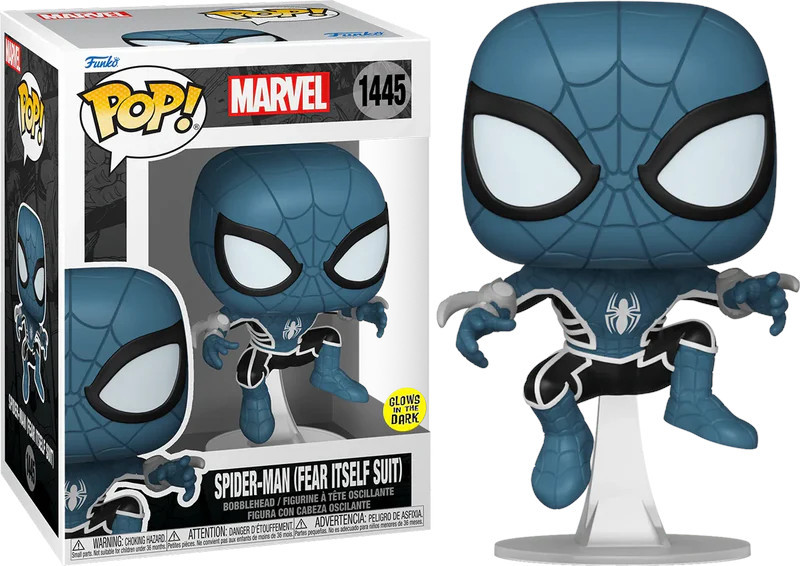 Marvel Spider-Man Funko Pop Vinyl: Spider-Man (Fear Itself Suit) GITD