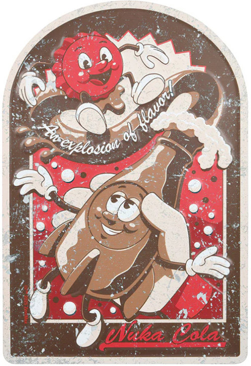 Fallout Nuka-Cola Vintage Ad Metal Sign