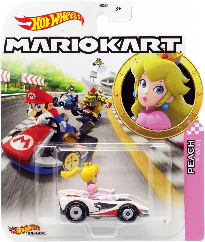 Hot Wheels Mario Kart - Peach P-Wing Kart