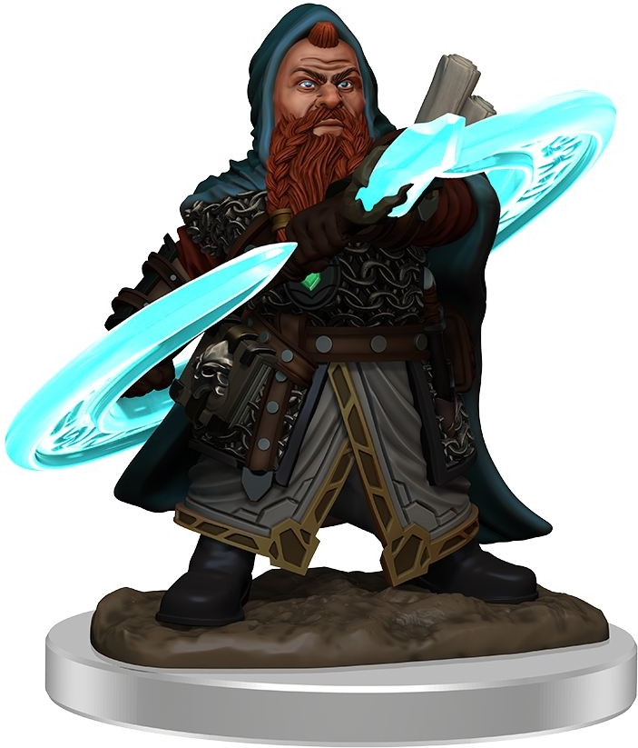 Pathfinder Battles: Male Dwarf Sorcerer Premium Painted Figure