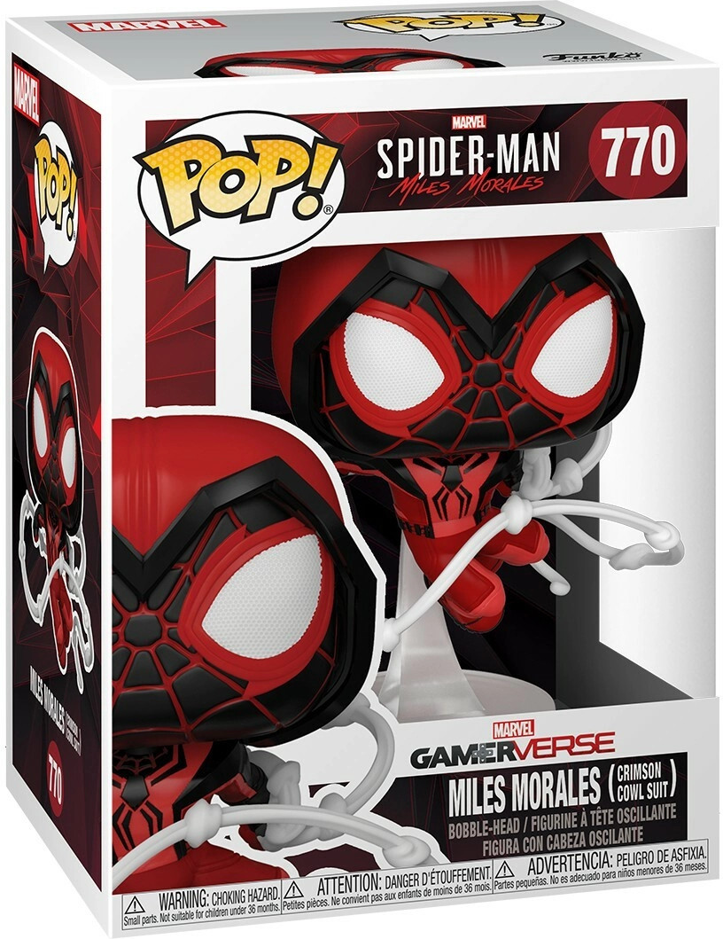 Spider-Man Miles Morales Funko Pop Vinyl: Miles Morales Crimson Cowl Suit