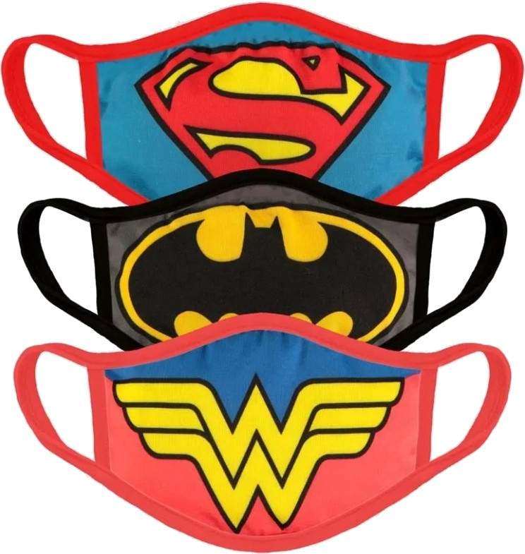 Justice League - Face Masks (3 Pack)