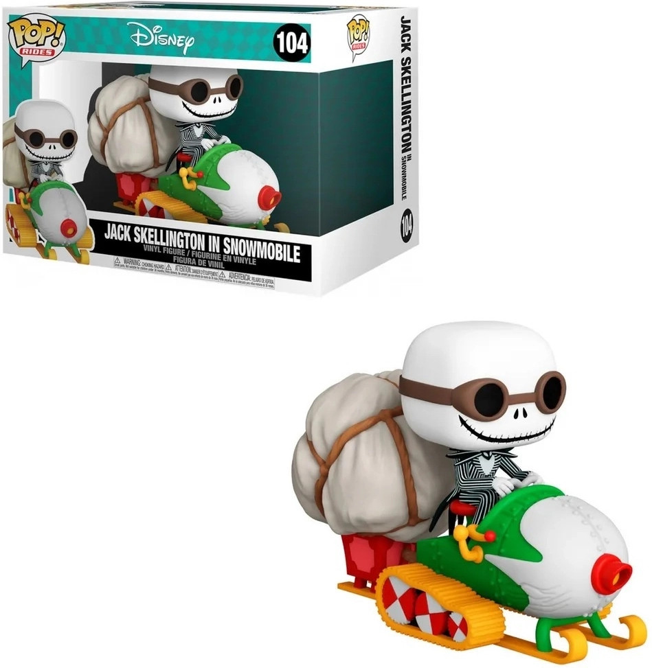 Disney The Nightmare Before Christmas Funko Pop Vinyl: Jack Skellington in Snowmobile