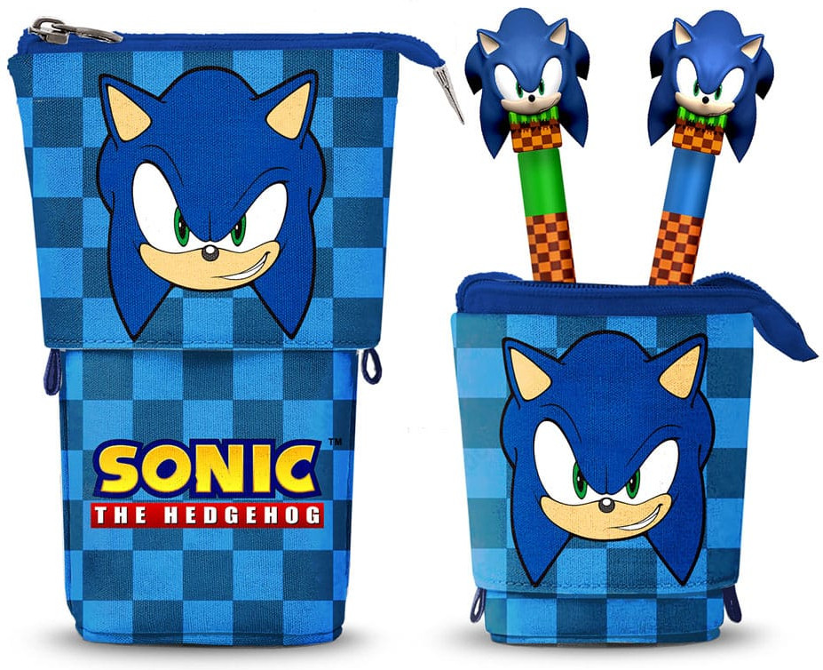 Sonic the Hedgehog Pop Up Pencil with 2 Erasable Gel Pens - Sonic the Hedgehog