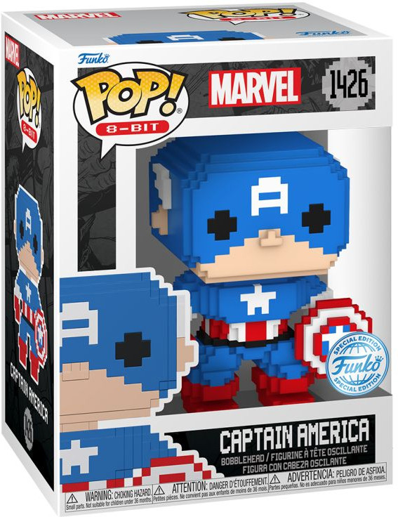 Marvel 8-Bit Funko Pop Vinyl: Captain America
