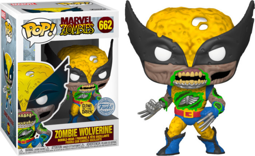 Marvel Zombies Funko Pop Vinyl: Zombie Wolverine (Glow in the Dark)