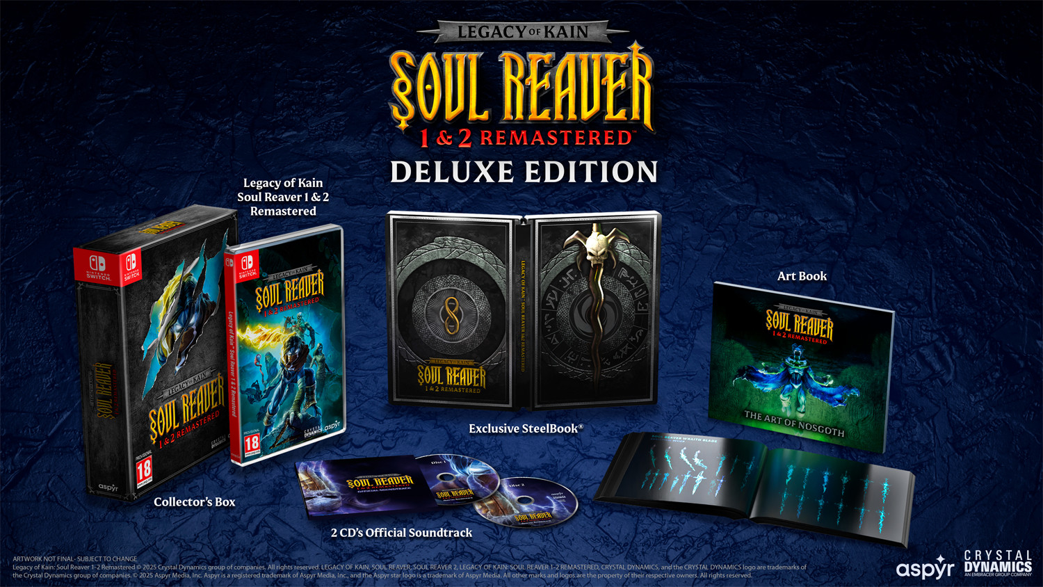 Legacy of Kain Soul Reaver 1&2 Remastered Deluxe Edition