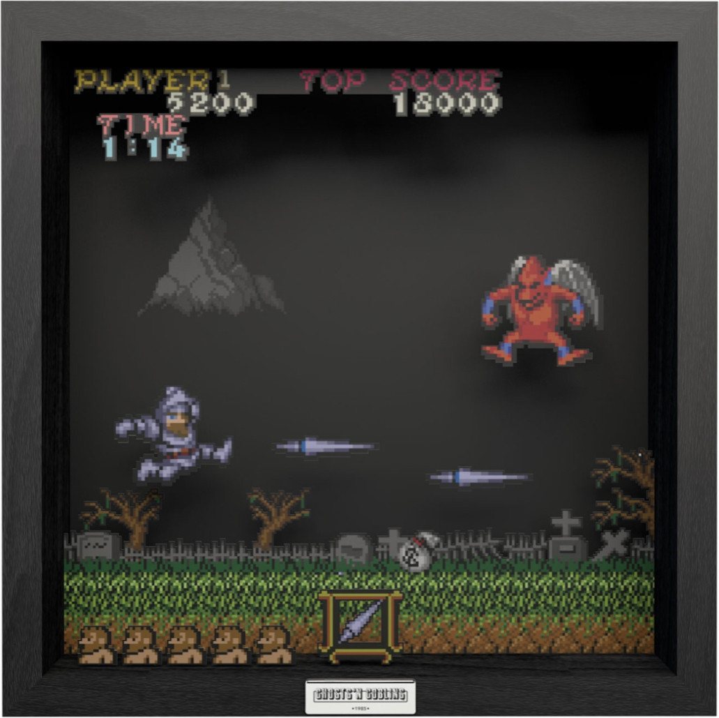 Pixel Frame - Ghost N' Goblins - The Red Arremer (23cm x 23cm)