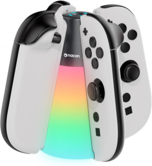 Nacon Switch 2 Quad Charger For 4 Joy-Con Controllers met RGB Effect