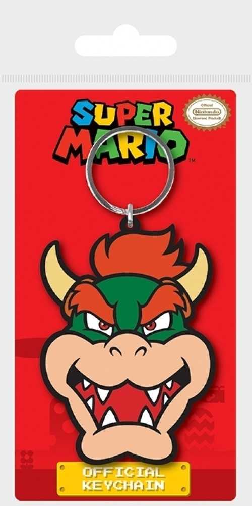 Super Mario - Bowser Rubber Keychain