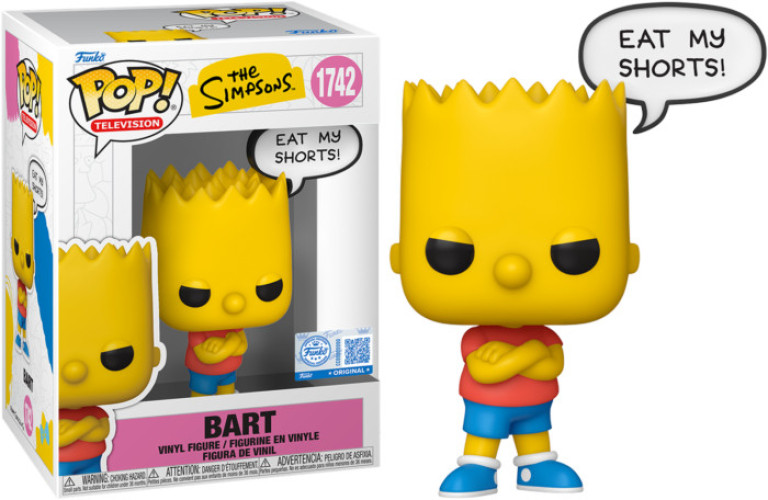 The Simpsons Funko Pop Vinyl Figure: Bart (Eat My Shorts)