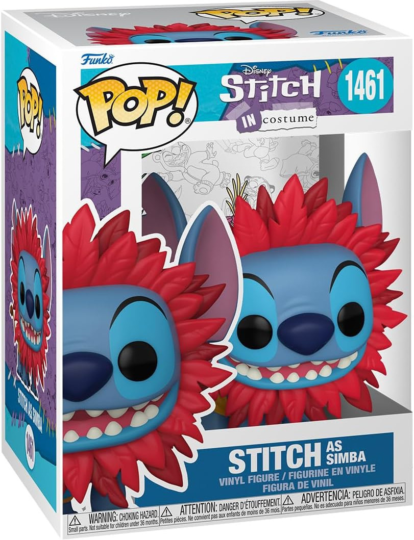 Disney Stitch Costume Funko Pop Vinyl: Stitch as Simba