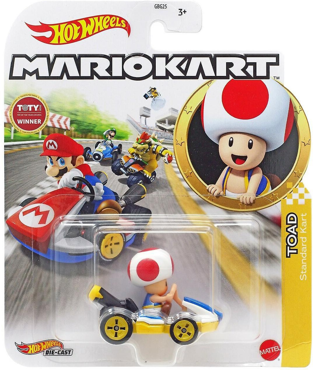 Hot Wheels Mario Kart - Toad Standard Kart