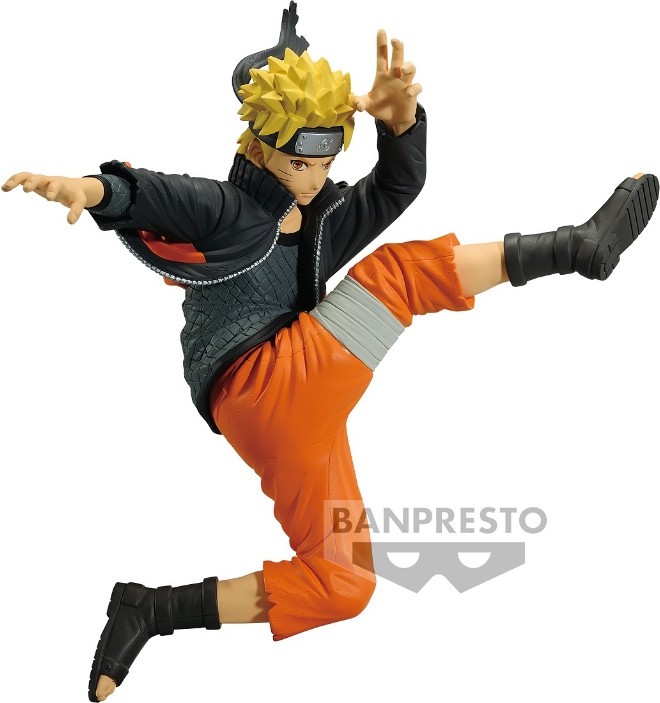 Naruto Shippuden Vibration Stars Figure - Naruto Uzumaki Flying Kick