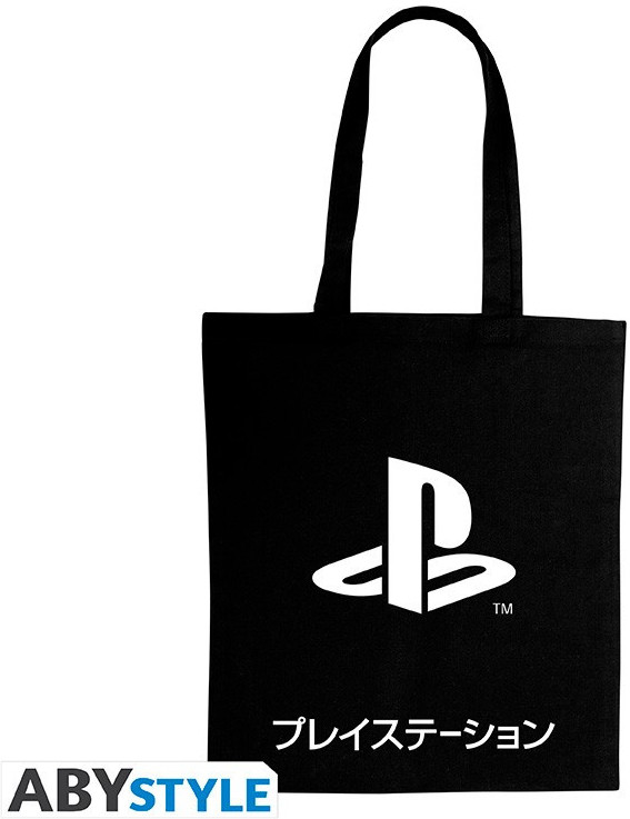 Playstation - Black Katakana Tote Bag