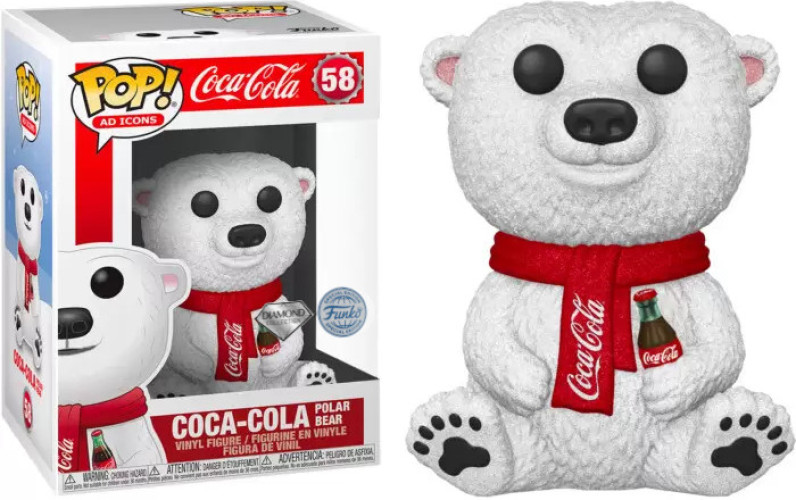 Coca-Cola Funko Pop Vinyl: Coca-Cola Polar Bear (Diamond Collection)