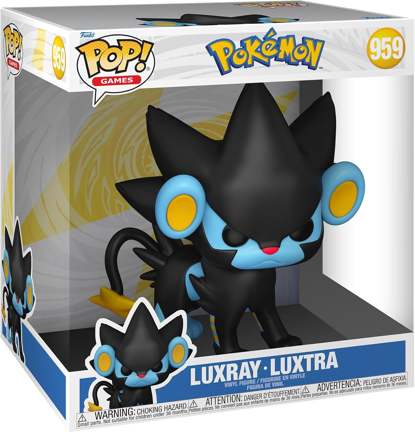 Pokemon Funko Pop Vinyl: Jumbo Size Luxray