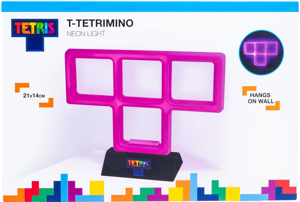 Tetris - Neon Light Paars