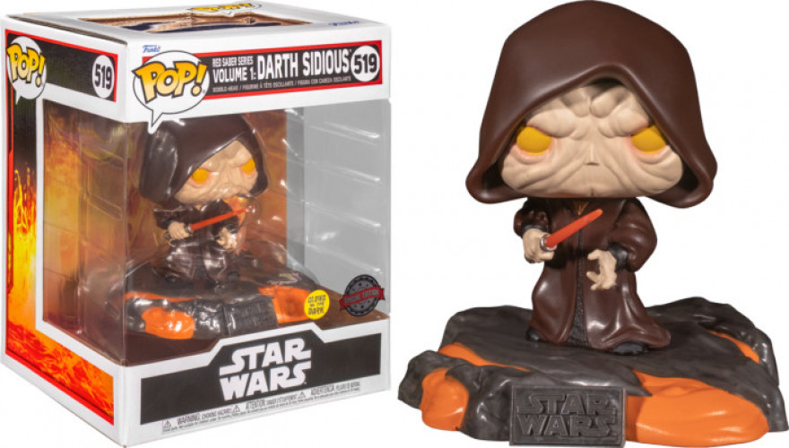 Star Wars Funko Pop Vinyl: Red Saber Series Volume 1 Darth Sidious Limited Edition