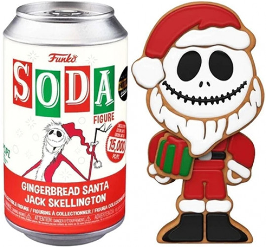 Disney The Nightmare Before Christmas Funko Vinyl Soda: Jack Skellington Gingerbread Santa