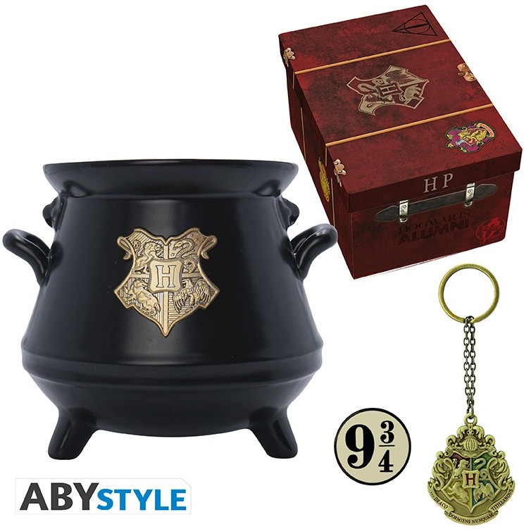 Harry Potter - Premium Mug + 3d Keychain + Pin Suitcase Giftset