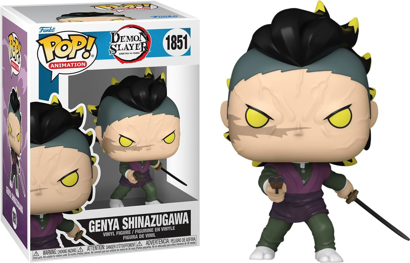 Demon Slayer Kimetsu no Yaiba Funko Pop Vinyl: Genya Shinazugawa Demon Form