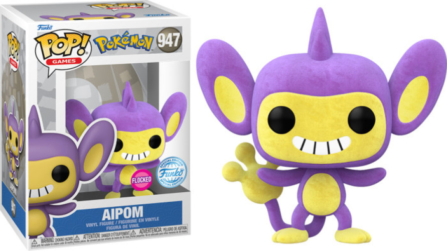 Pokemon Funko Pop Vinyl: Aipom (Flocked)