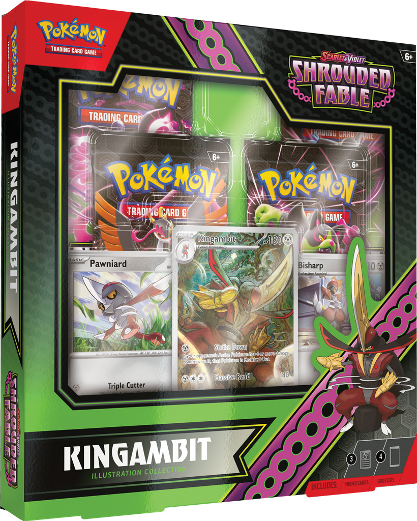 Pokemon TCG Scarlet & Violet Shrouded Fable Illustration Collection - Kingambit