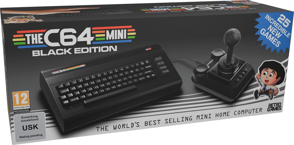 THE C64 Mini (Commodore 64) (Black Edition)