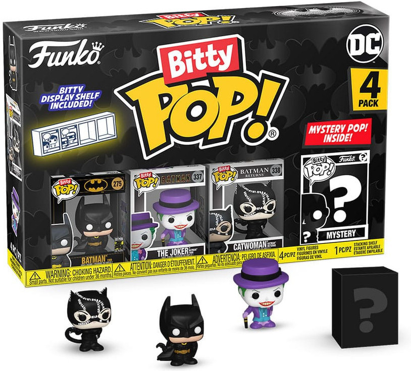 DC Batman Funko Bitty Pop! 4-Pack: Batman / The Joker / Catwoman