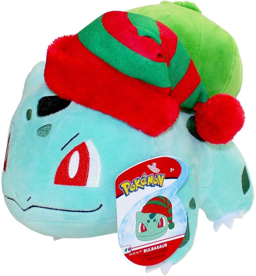 Pokemon Pluche - Winter Bulbasaur with Christmas Hat