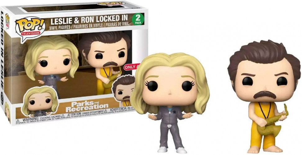 Parks and Recreation Funko Pop Vinyl 2-Pack: Ron & Leslie